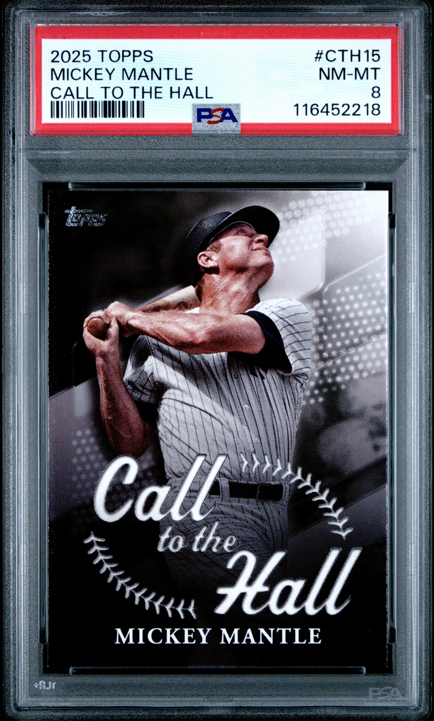 2025 Topps Call To The Hall #CTH15 Mickey Mantle PSA 8