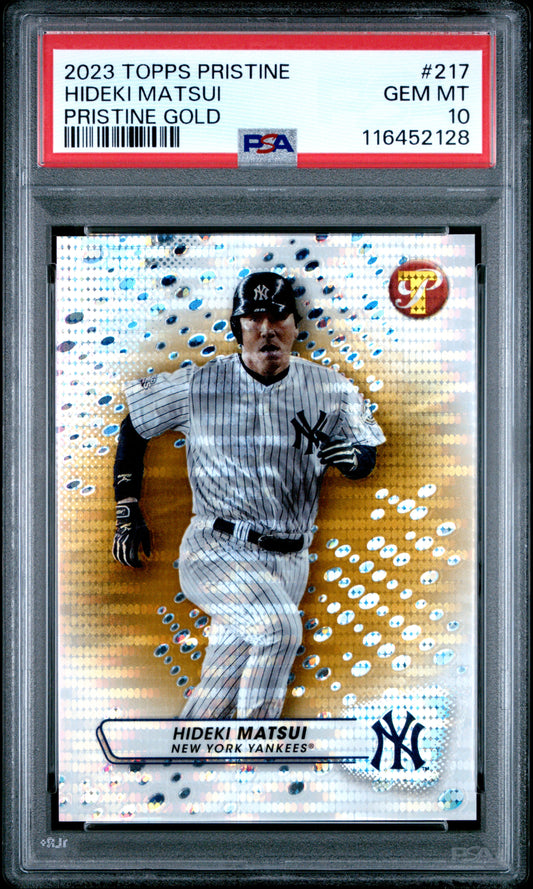 2023 Topps Pristine #217 Hideki Matsui Pristine Gold PSA 10