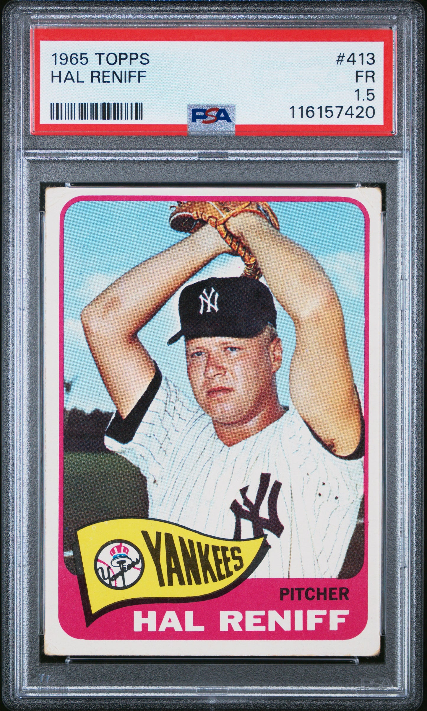 1965 Topps #413 Hal Reniff PSA 1.5