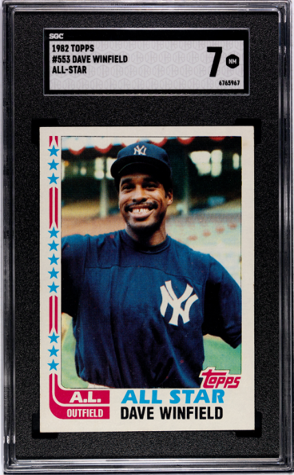 1982 Topps #553 Dave Winfield All-Star SGC 7