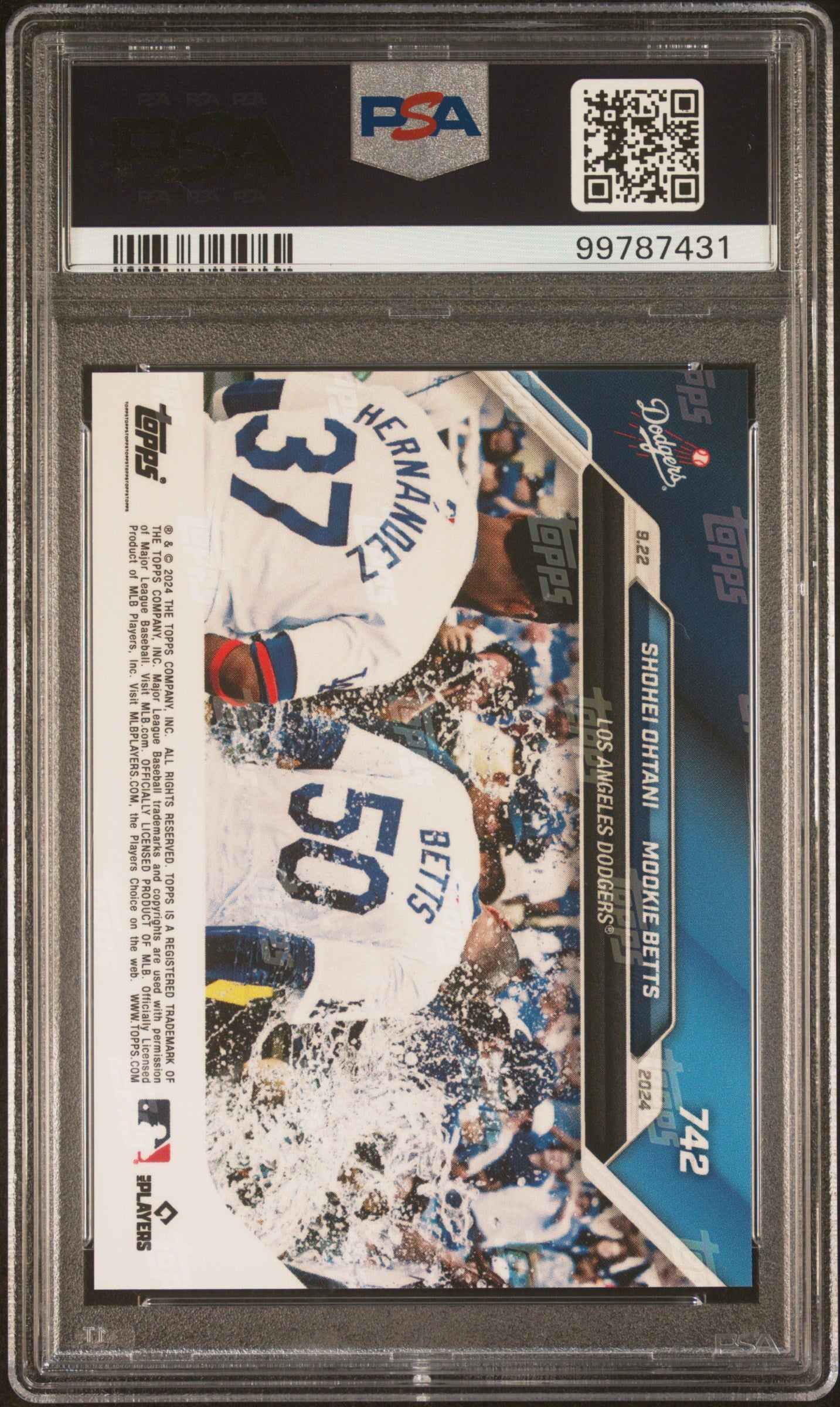 2024 Topps Now #742 Ohtani/Betts PSA 9