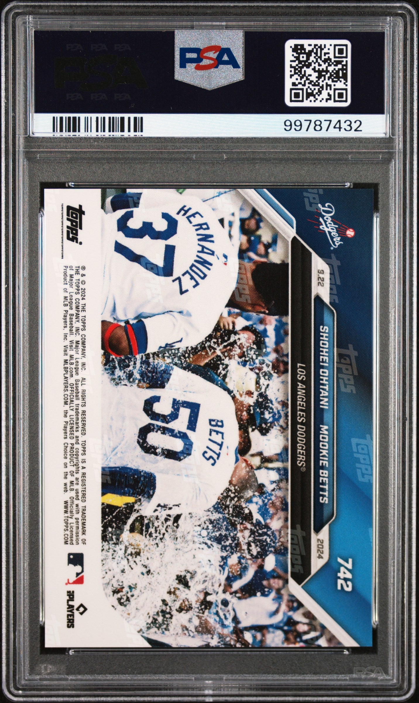 (3)2024 Topps Now #742 Ohtani/Betts PSA 9