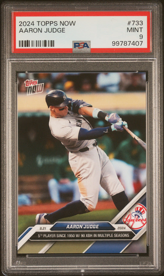 2024 Topps Now #733 Aaron Judge PSA 9