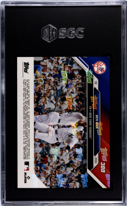 2024 Topps Now #388 Ben Rice Purple SGC 10