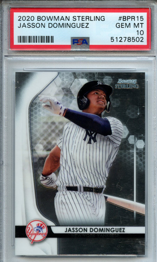 2020 Bowman Sterling #BPR15 Jasson Dominguez PSA 10