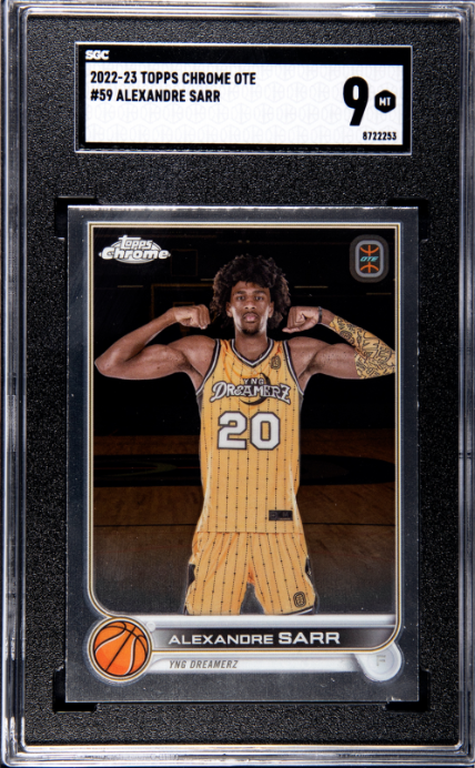 2022-23 Topps Chrome Overtime Elite #59 Alexandre Sarr SGC 9