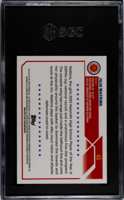2023 Topps Chrome Mcdonald's All-American #45 Juju Watkins SGC 9.5