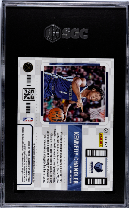 2022-23 Panini Contenders #127 Kennedy Chandler Autograph Variant RT SGC 9.5-10