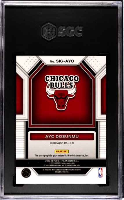 2022-23 Panini Prizm #SIG-AD Ayo Dosunmu Signature SGC 8-10