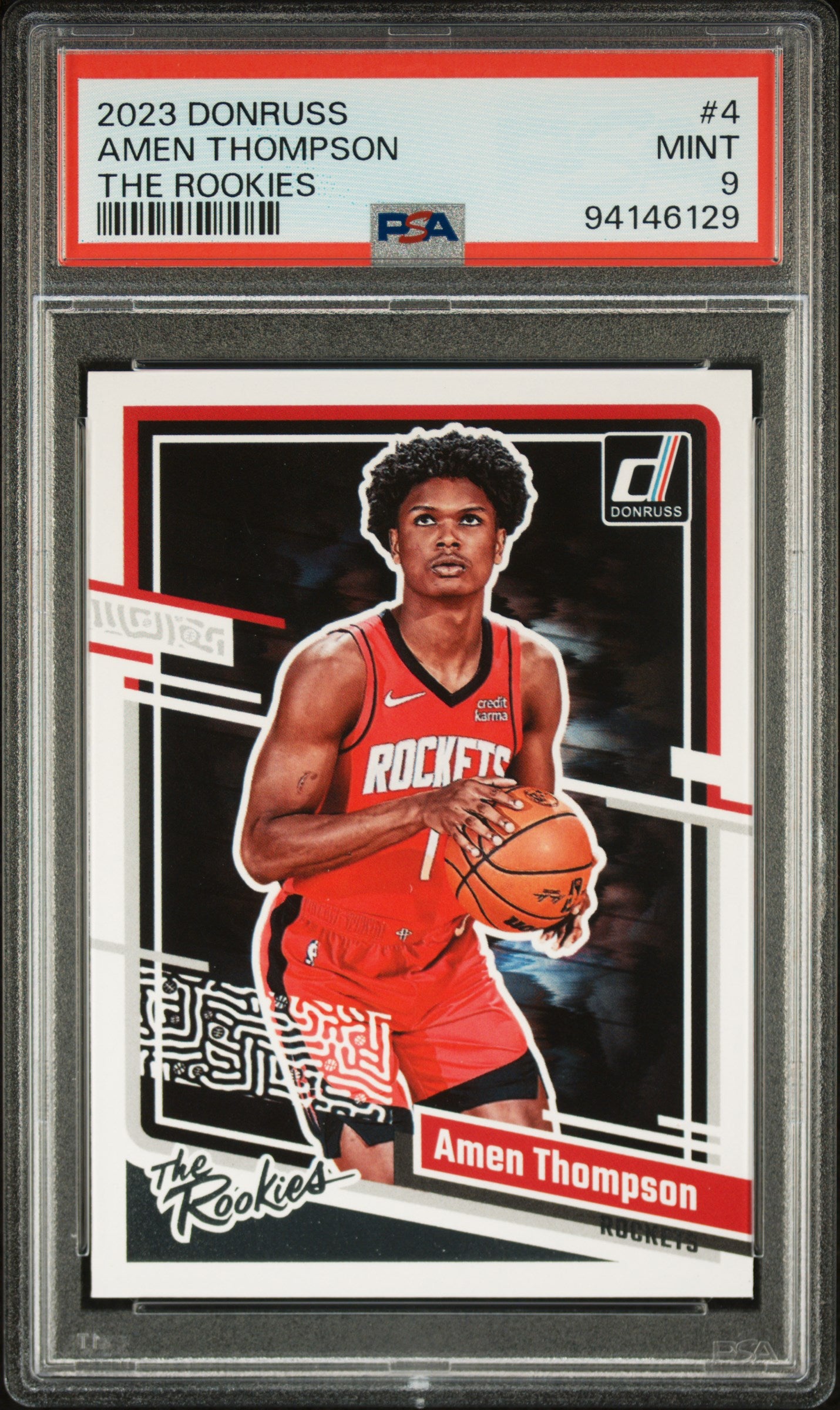 2023 Panini Donruss The Rookies #4 Amen Thompson PSA 9