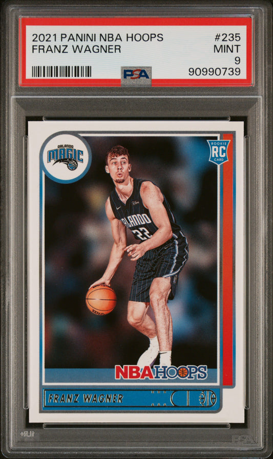 2021 Panini NBA Hoops #235 Franz Wagner RC PSA 9