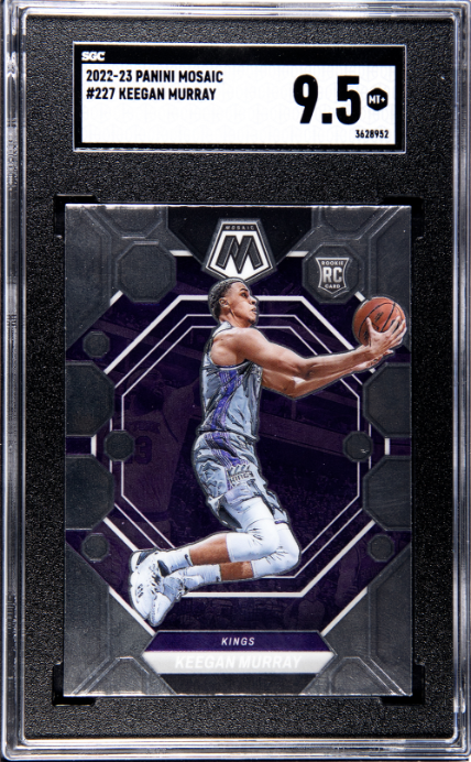 2022-23 Panini Mosaic #227 Keegan Murray RC SGC 9.5