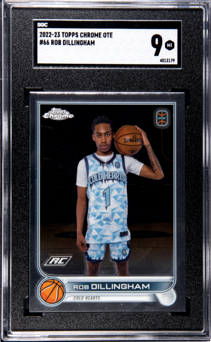 2022-23 Topps Chrome Overtime Elite #66 Rob Dillingham RC SGC 9