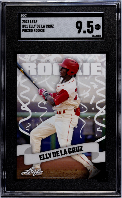2023 Leaf #01 Elly De La Cruz Prized Rookie SGC 9.5