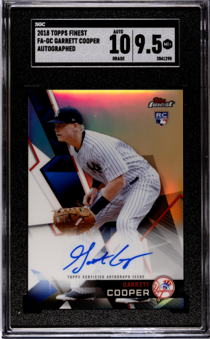 2018 Topps Finest #FA-GC Garrett Cooper RC SGC 9.5-10