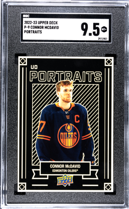 2022-23 Upper Deck #P-9 Connor Mcdavid Portraits SGC 9.5