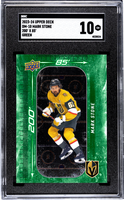 2023-24 Upper Deck #DM-10 Mark Stone 200' X 85' Green SGC 10