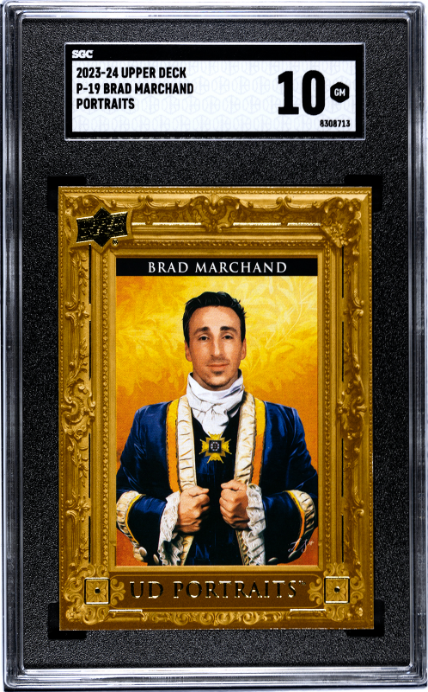2023-24 Upper Deck #P-19 Brad Marchand Portraits SGC 10