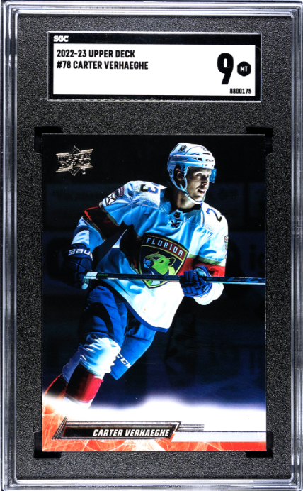 2022-23 Upper Deck #78 Carter Verhaeghe SGC 9