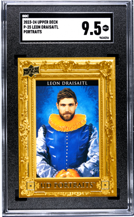 2023-24 Upper Deck #P-25 Leon Draisaitl Portraits SGC 9.5
