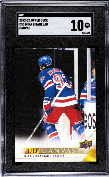 2022-23 Upper Deck #C55 Mika Zibanejad Canvas SGC 10