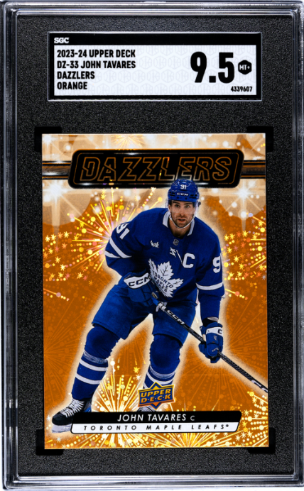 2023-24 Upper Deck #DZ-33 John Tavares Dazzlers Orange SGC 9.5
