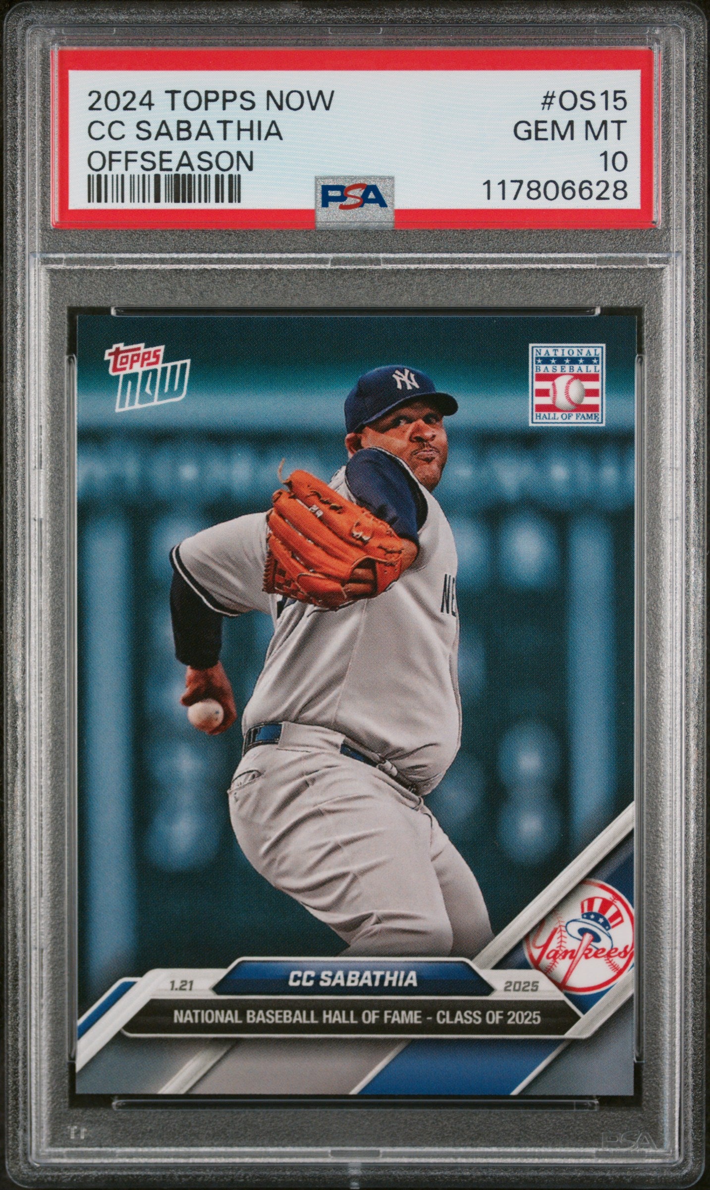(5)2024 Topps Now Offseason #OS15 CC Sabathia PSA 10