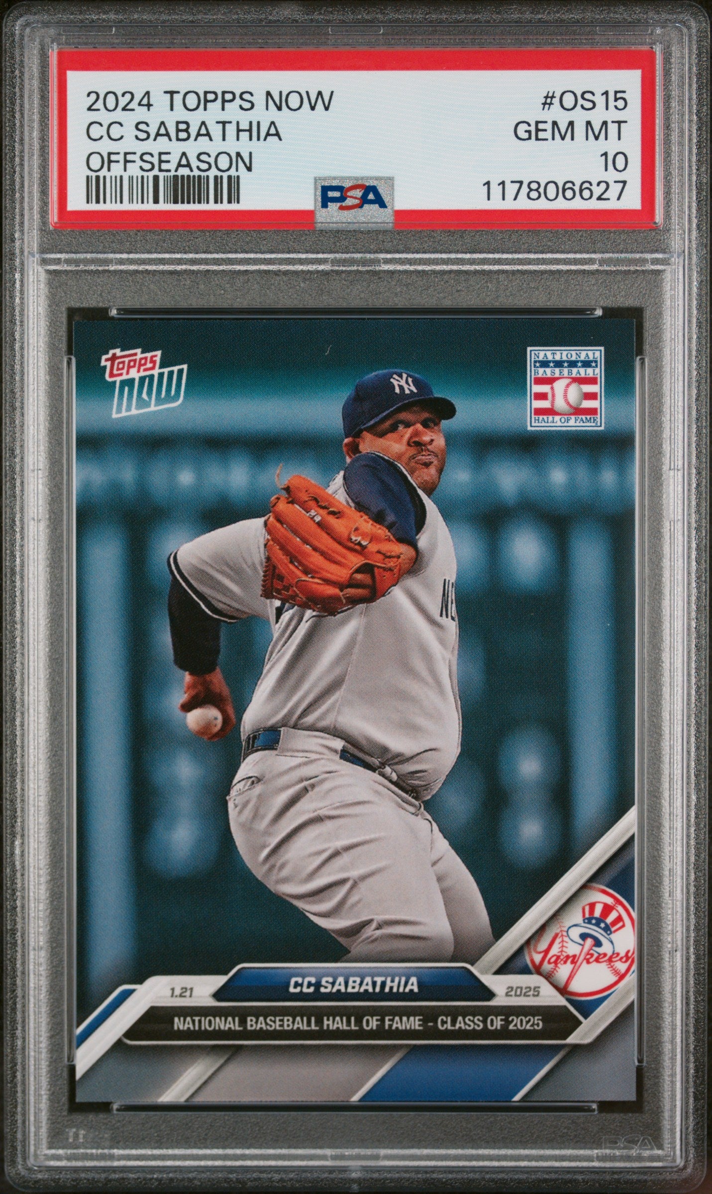(6)2024 Topps Now Offseason #OS15 CC Sabathia PSA 10