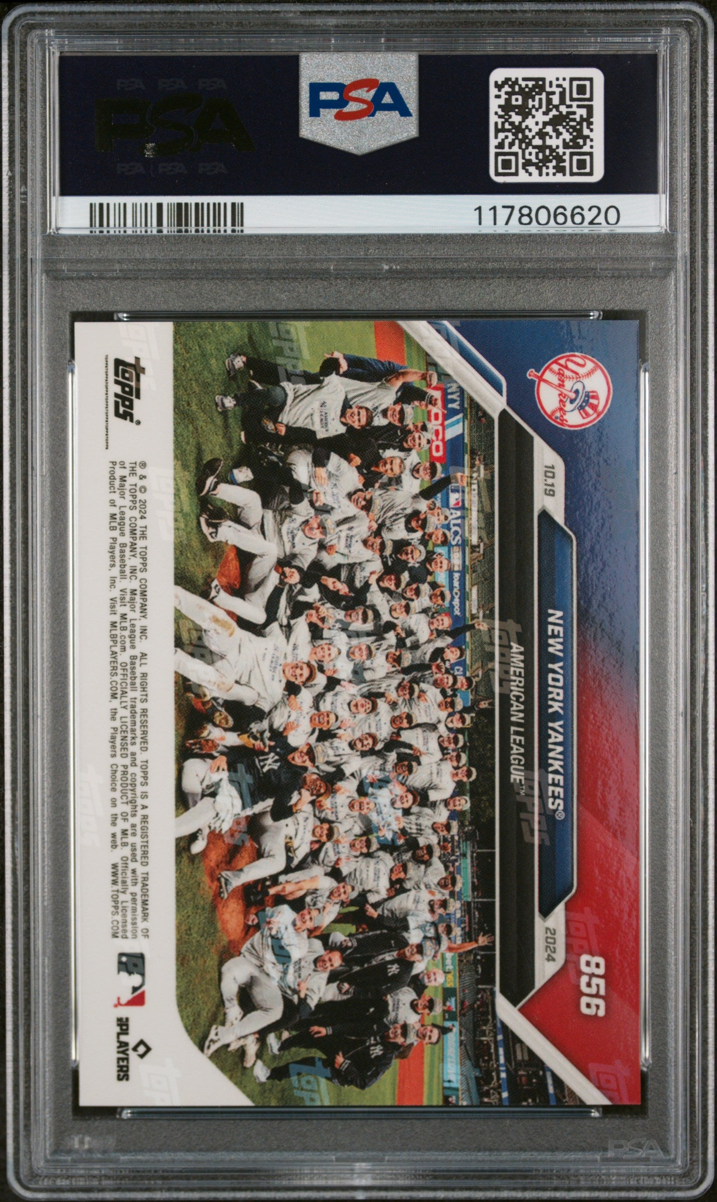 (2)2024 Topps Now #856 New York Yankees PSA 10