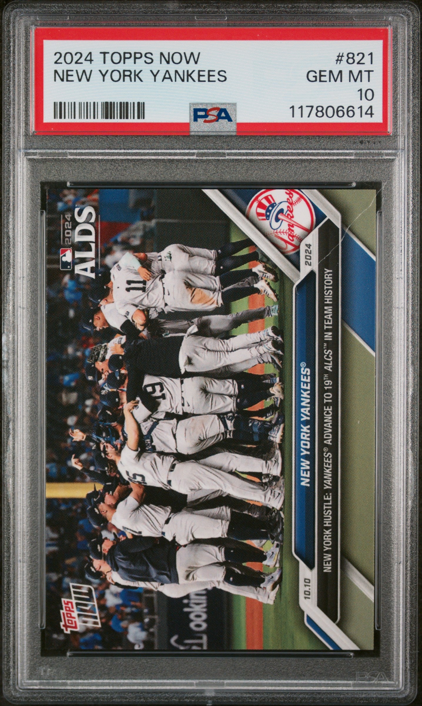 2024 Topps Now #821 New York Yankees PSA 10