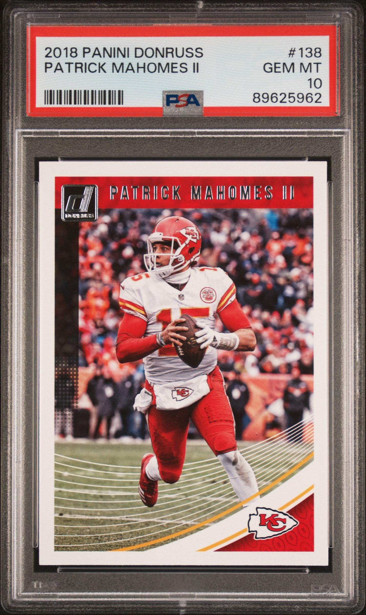 2018 Panini Donruss #138 Patrick Mahomes II PSA 10