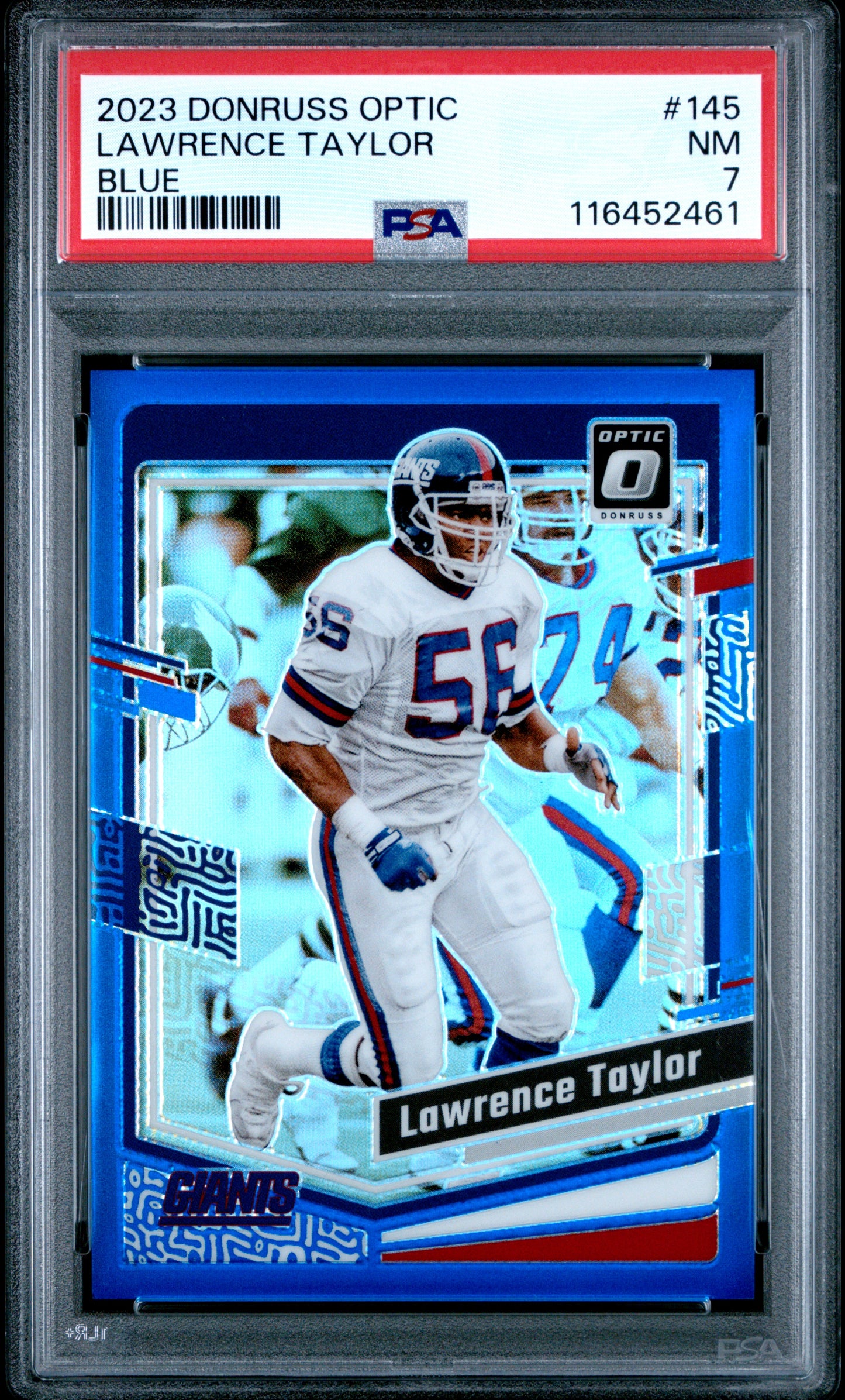2023 Panini Donruss Optic #145 Lawrence Taylor Blue PSA 7