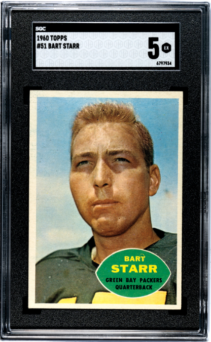 1960 Topps #51 Bart Starr SGC 5