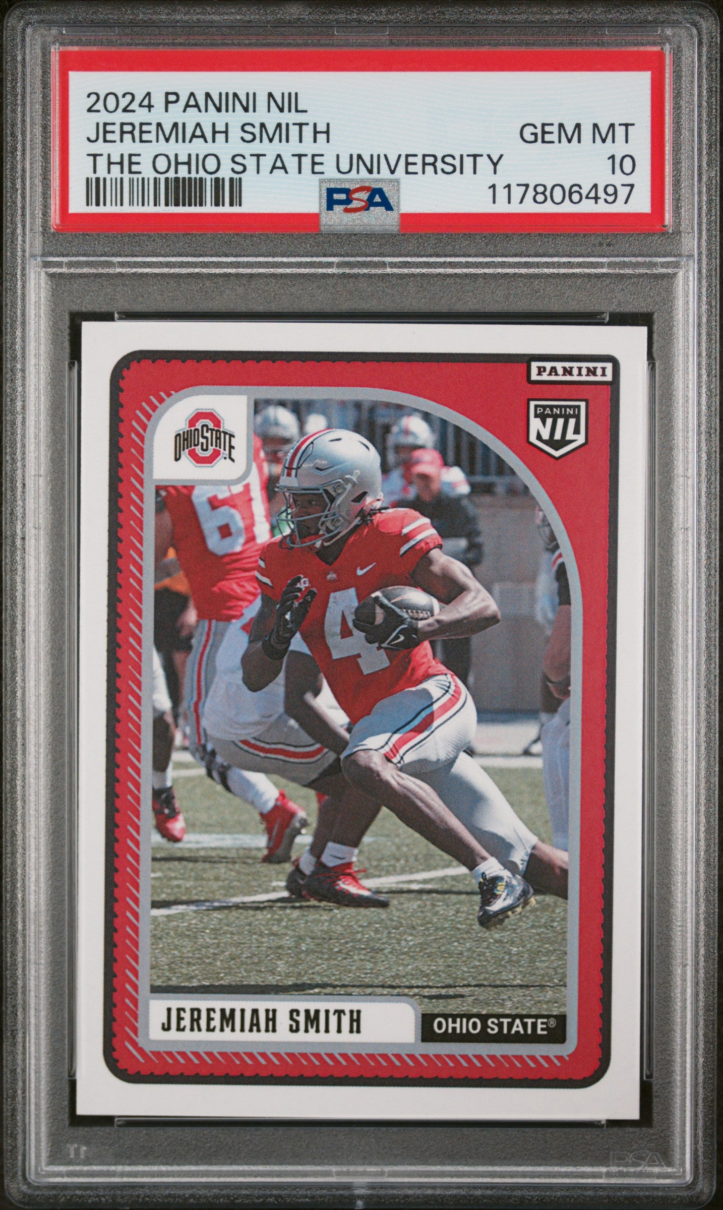 2024 Panini Nil The Ohio State University Jeremiah Smith PSA 10