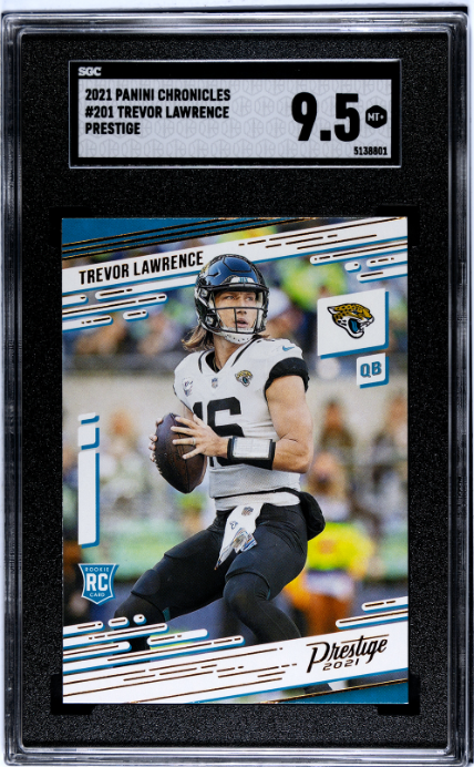 2021 Panini Chronicles #201 Trevor Lawrence Prestige RC SGC 9.5
