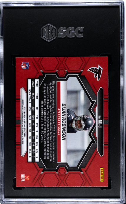 2023 Panini Mosaic #ND-9 Bijan Robinson NFL Debut RC SGC 9.5