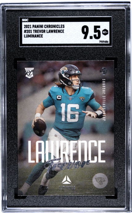 2021 Panini Chronicles #201 Trevor Lawrence Luminance RC SGC 9.5