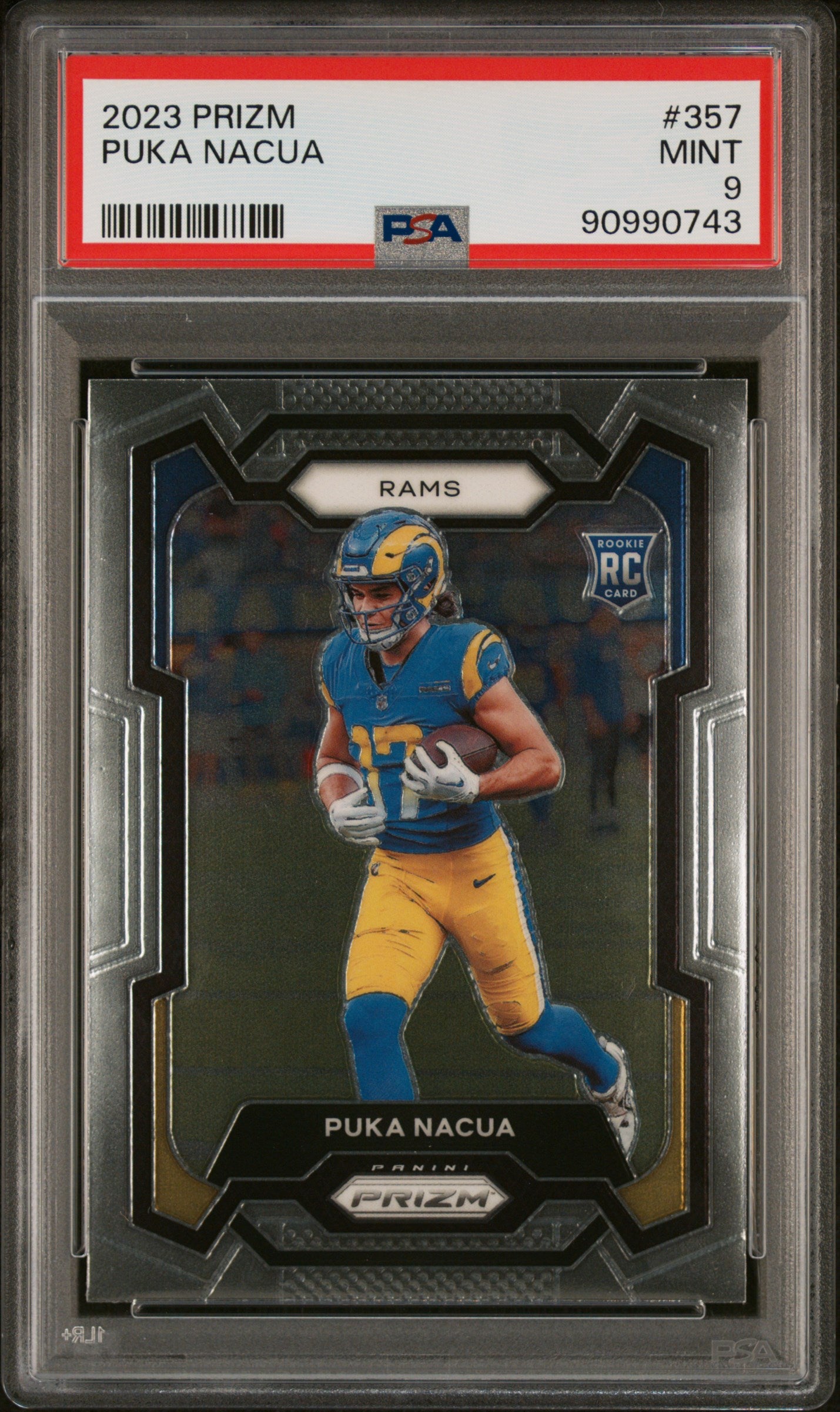 2023 Panini Prizm #357 Puka Nacua RC PSA 9