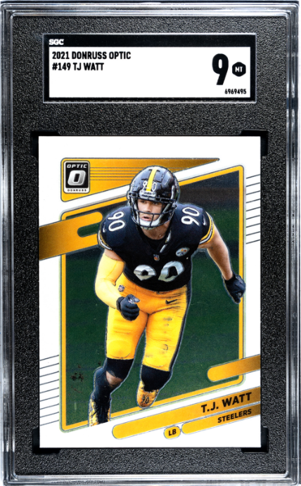 2021 Donruss Optic #149 Tj Watt SGC 9