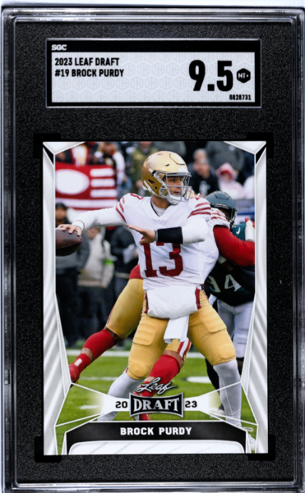 2023 Leaf Draft #19 Brock Purdy SGC 9.5