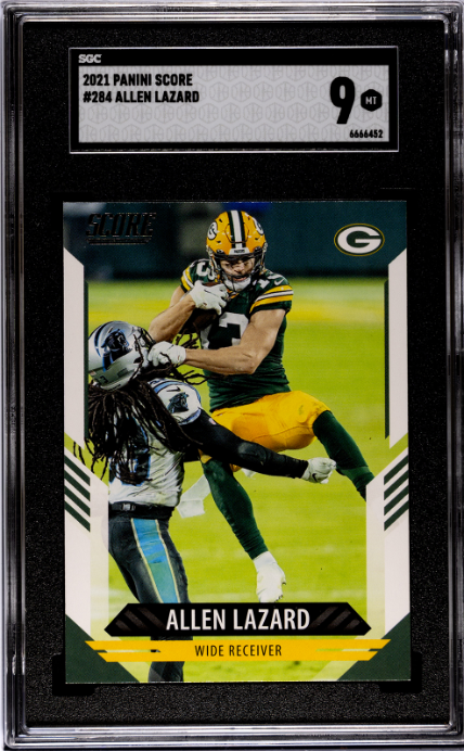 2021 Panini Score #284 Allen Lazard SGC 9