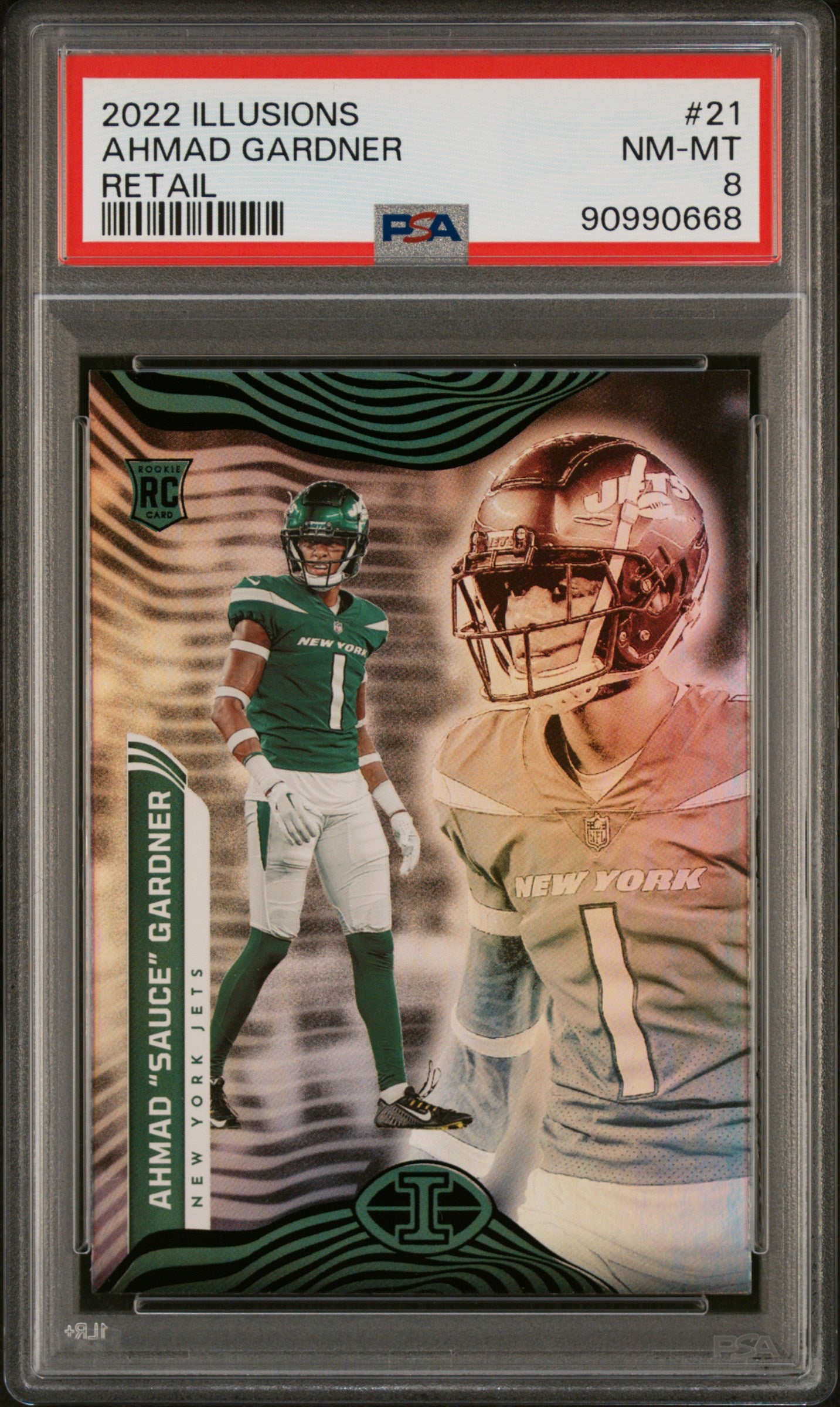 2022 Panini Illusions #21 Sauce Gardner Retail RC PSA 8