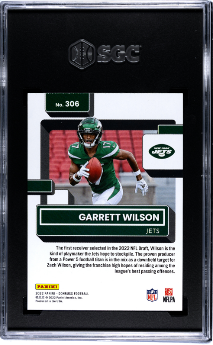 2022 Donruss #306 Garrett Wilson RR SGC 9.5