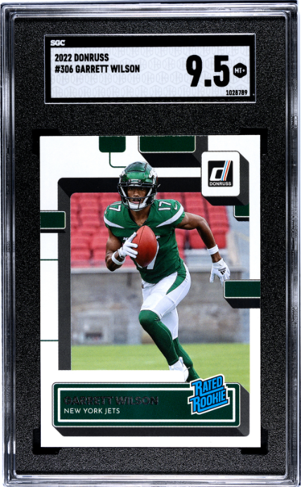2022 Donruss #306 Garrett Wilson RR SGC 9.5