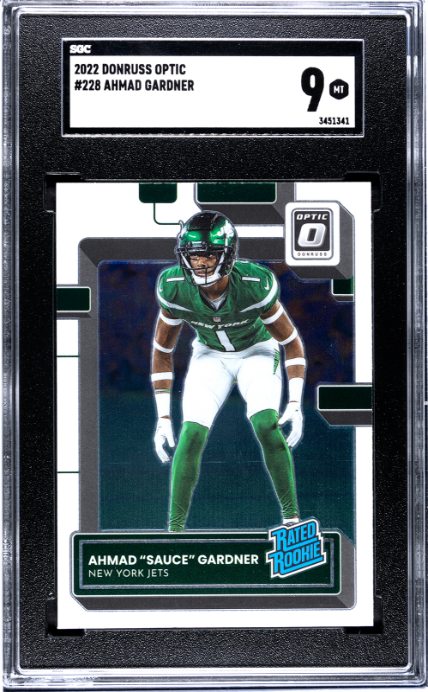 2022 Donruss Optic #228 Ahmad Gardner RR SGC 9