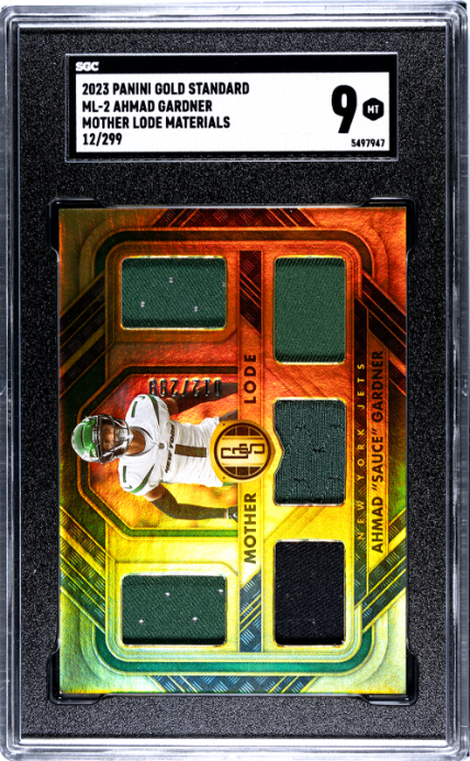 2023 Panini Gold Standard #ML-2 Ahmad Gardner Mother Lode Materials SGC 9