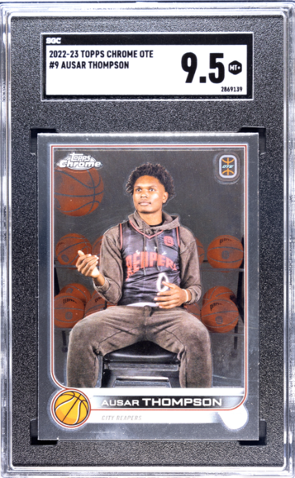 2022-23 Topps Chrome Overtime Elite #9 Ausar Thompson SGC 9.5
