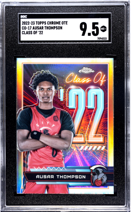2022-23 Topps Chrome Overtime Elite #CO-17 Ausar Thompson Class Of '22 SGC 9.5