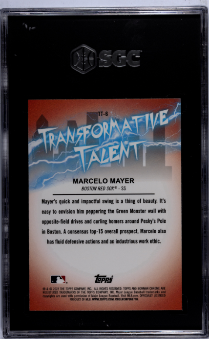 2023 Bowman Draft #TT-6 Marcelo Mayer Transformative Talent SGC 9.5