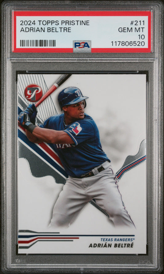 2024 Topps Pristine #211 Adrian Beltre PSA 10